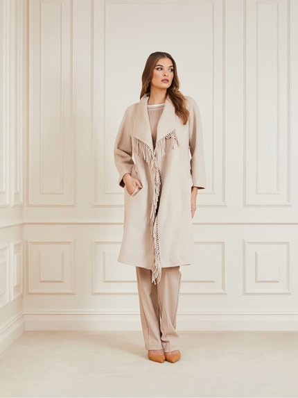 Módní Micky kabát, Béžová barva, 2023