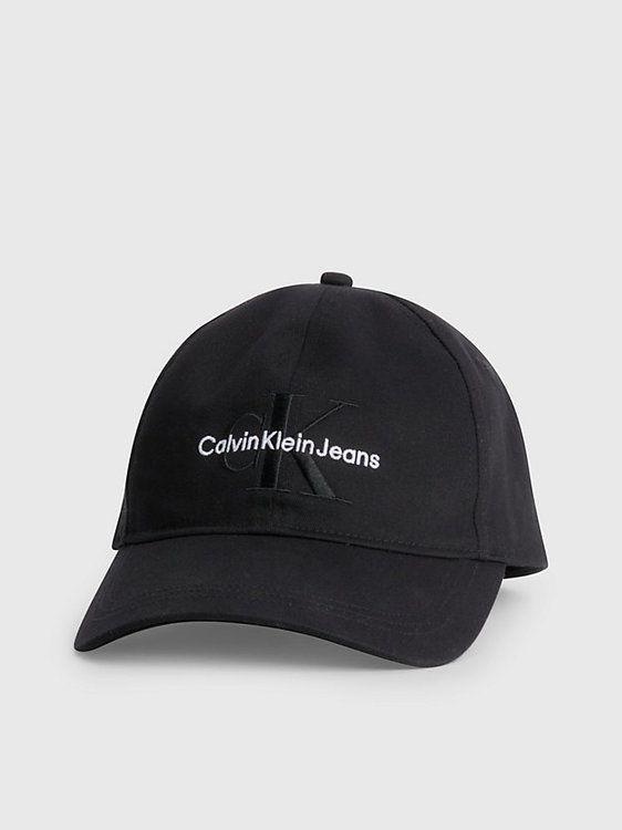Calvin Klein Jeans – Monogram kšiltovka, Černá barva