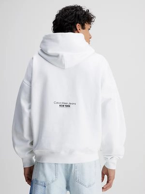 Motion Floral mikina – Calvin Klein Jeans, Bílá barva Muži