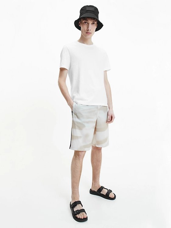 Smooth triko – Calvin Klein, Bílá barva Muži