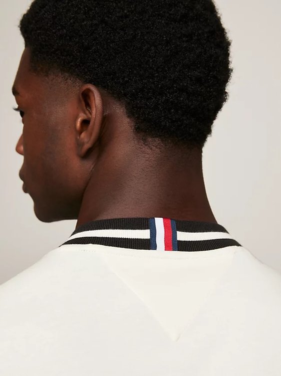 Luxusní Laurel Tipped triko, Krémová barva, M, L, XL