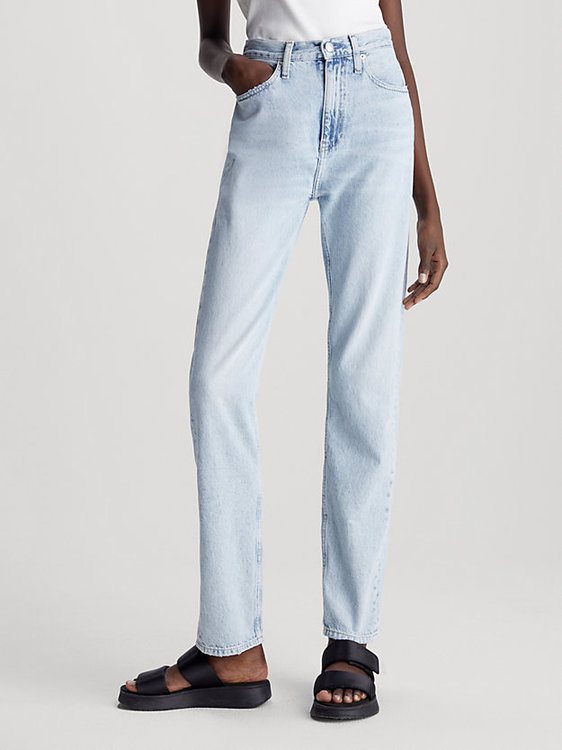 Calvin Klein Jeans – Authentic Slim jeans, Modrá barva
