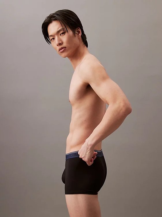 Micro Stretch boxery 3ks Černá barva Muži