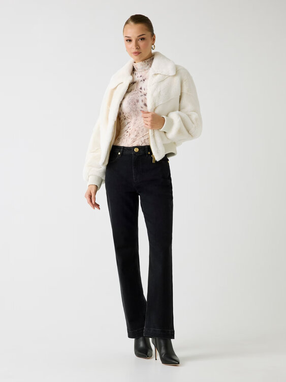 Módní Maya kožich, Bílá barva, 2025