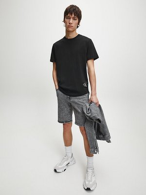 Badge Triko – Calvin Klein Jeans, Černá barva Muži, Muži
