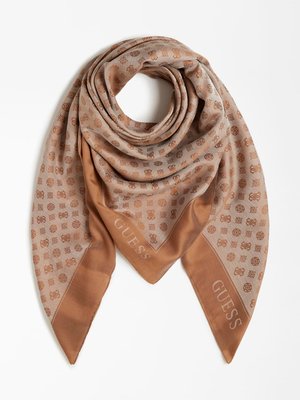 Guess – Bea 4G šátek, Hnědá barva