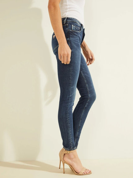 Annette skinny fit džíny Modrá barva Ženy