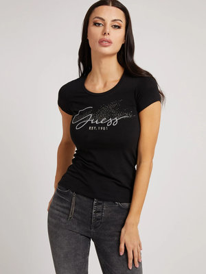 Módní Front logo tričko, Černá barva, 2022