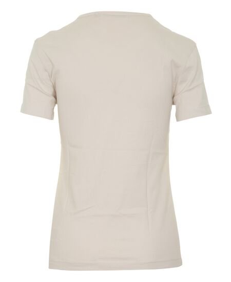 Glossy monogram triko – Calvin Klein Jeans, Béžová barva Ženy