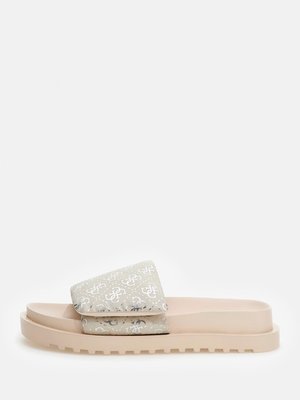 Fabetzy pantofle – GUESS, Béžová barva Ženy