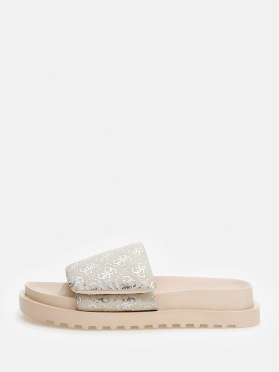 Fabetzy pantofle – GUESS, Béžová barva Ženy