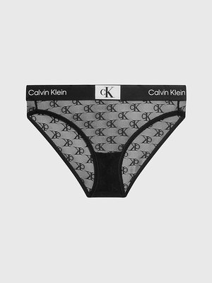 Calvin Klein Underwear – 1996 Logo Lace bikiny, Černá barva