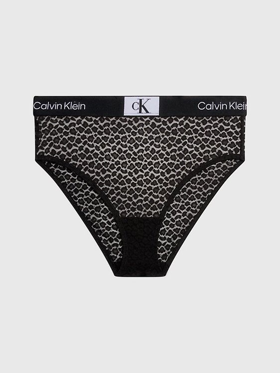 Calvin Klein Underwear – 1996 Animal Lace bikiny, Černá barva