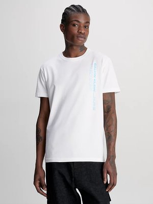 Stacked Logo triko – Calvin Klein Jeans, Bílá barva Muži