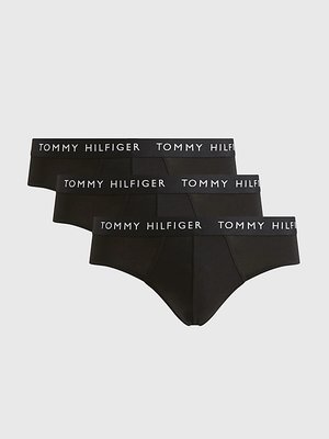 Tommy Hilfiger – Essential slipy 3ks, Černá barva