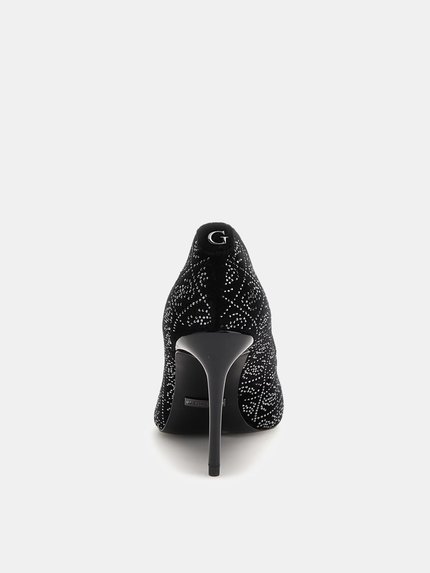 Módní Rican lodičky, Černá barva, 2023