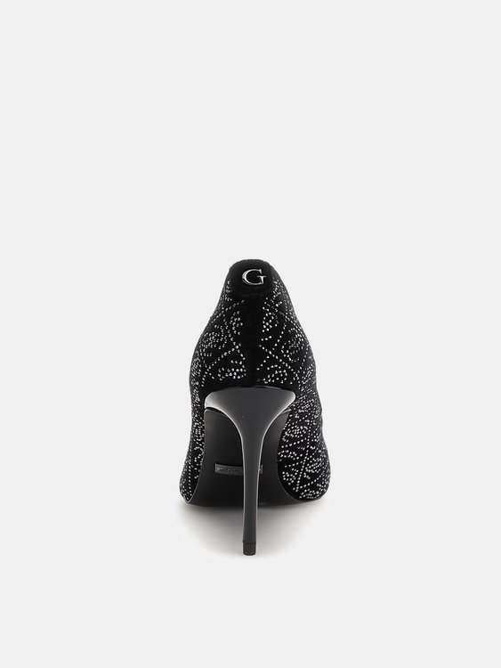 Módní Rican lodičky, Černá barva, 2023