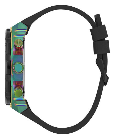 Módní Exposure hodinky, Černá, Iridiscentní barva, 2023