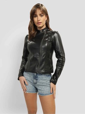 Módní Ls Harley bunda, Černá barva, 2024