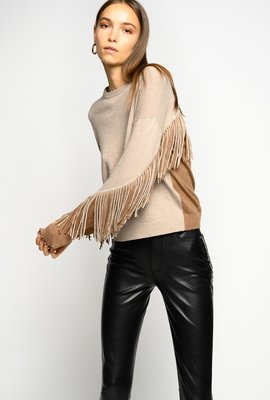 Pinko, Béžová, Hnědá, Krémová barva Coperto svetr