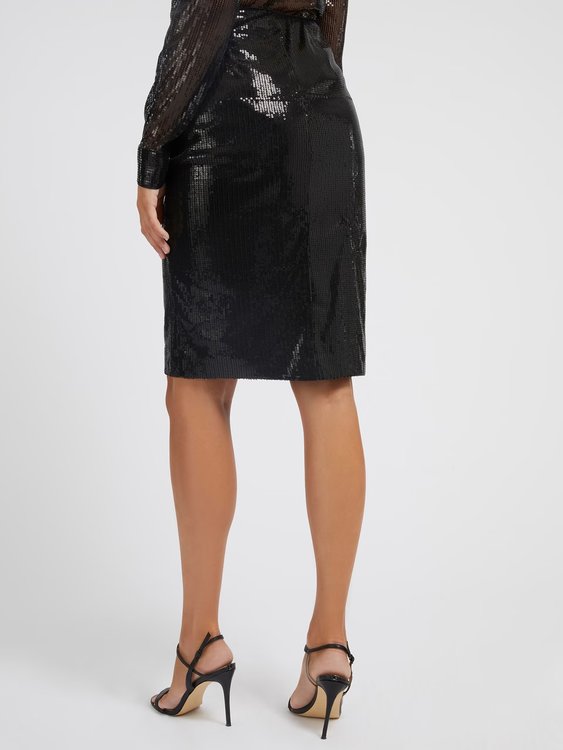 Megan sukně – GUESS, Černá barva Ženy
