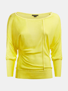 Luxusní Svetr, Žlutá barva, XS, S, M, L