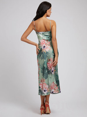 Módní Akilina šaty, Zelená barva, 2022