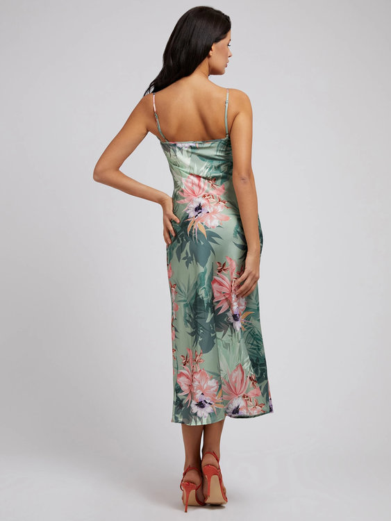 Módní Akilina šaty, Zelená barva, 2022