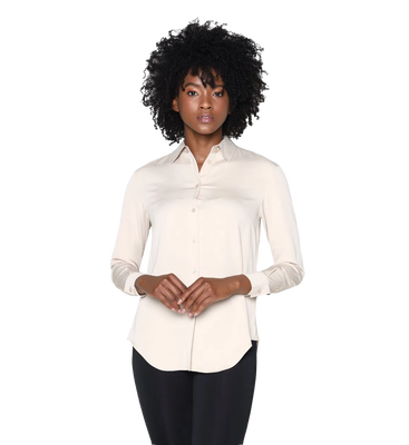 Calvin Klein – Relaxed košile, Béžová barva