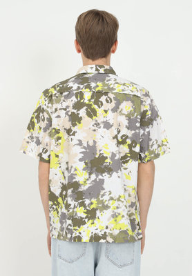 Aop košile – Calvin Klein Jeans, Khaki, Multi, Šedá barva Muži