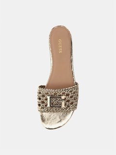 Luxusní Tassi pantofle, Zlatá barva, 38, 39