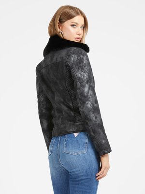 New Olivia bunda – GUESS, Černá barva Ženy