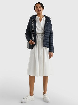Heritage Down bunda – Tommy Hilfiger, Modrá, Navy barva Ženy