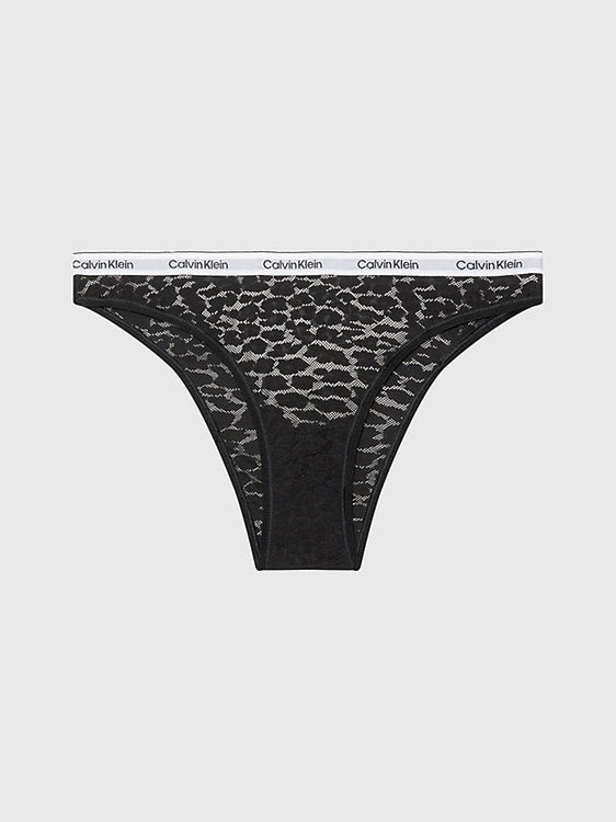 Calvin Klein Underwear – Lace brazilky, Černá barva