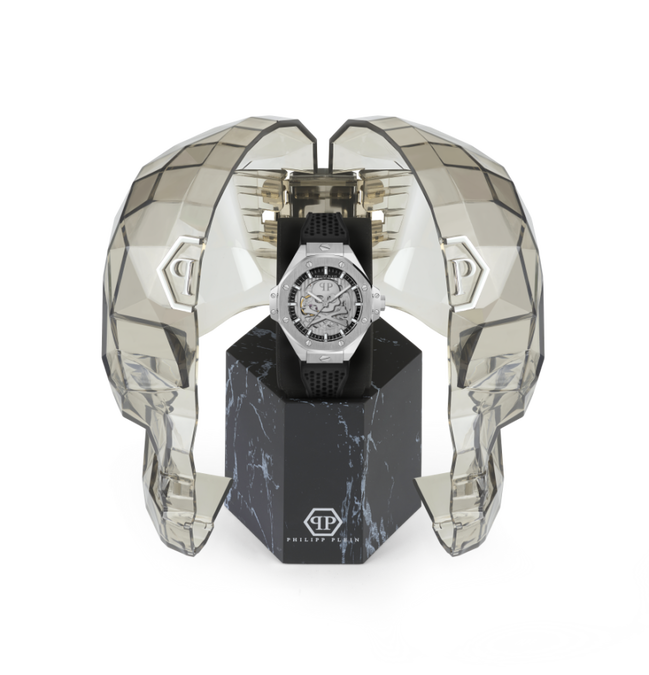 Luxusní $KELETON ROYAL hodinky, Černá, Stříbrná barva, UNI