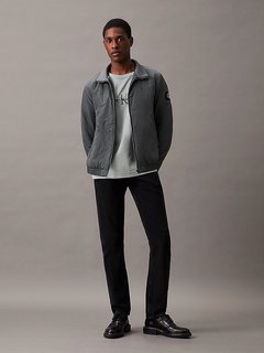 Luxusní Padded Harrington bunda, Šedá barva, M, L