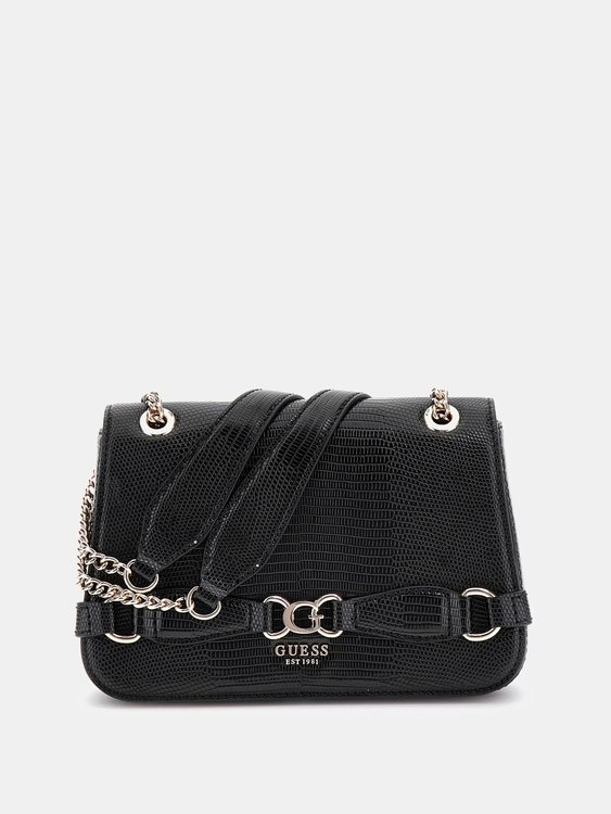 GUESS – Arlena Convertible crossbody, Černá barva