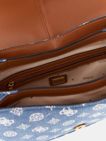 Módní Kuba střední kabelka, Modrá barva, 2024