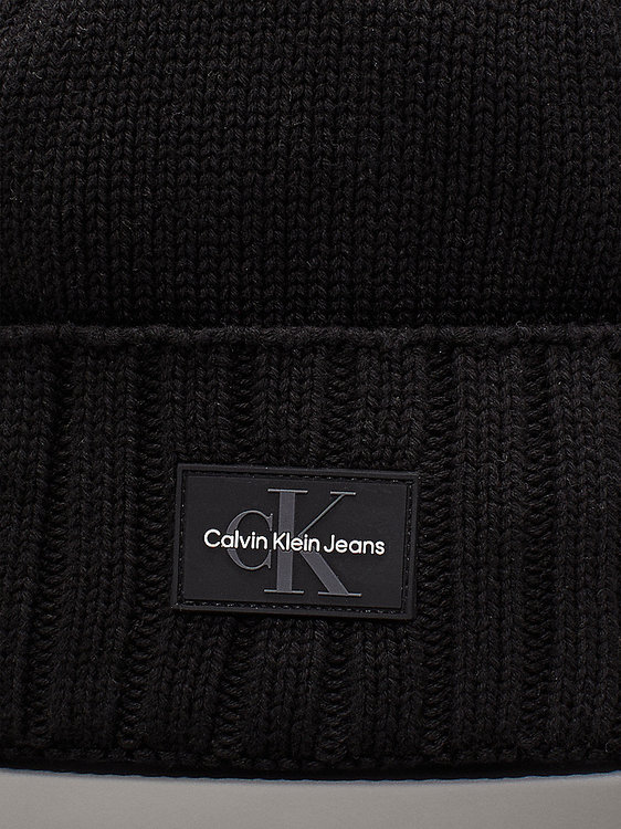 Módní Mono Logo čepice, Černá barva, 2024