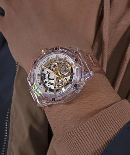 Růžová, Zlatá barva, King hodinky