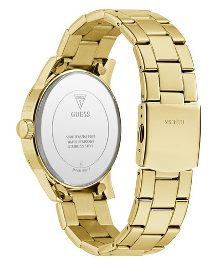 Módní Badge hodinky, Zlatá barva, 2025