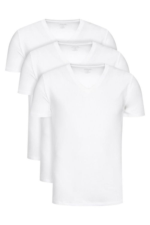 Módní Classics tričko 3ks, Bílá barva, BASIC                                   