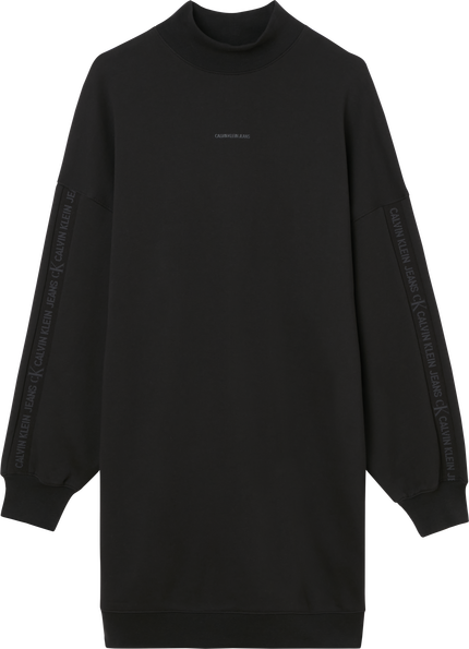 Calvin Klein Jeans, Černá barva Logo mikinové šaty