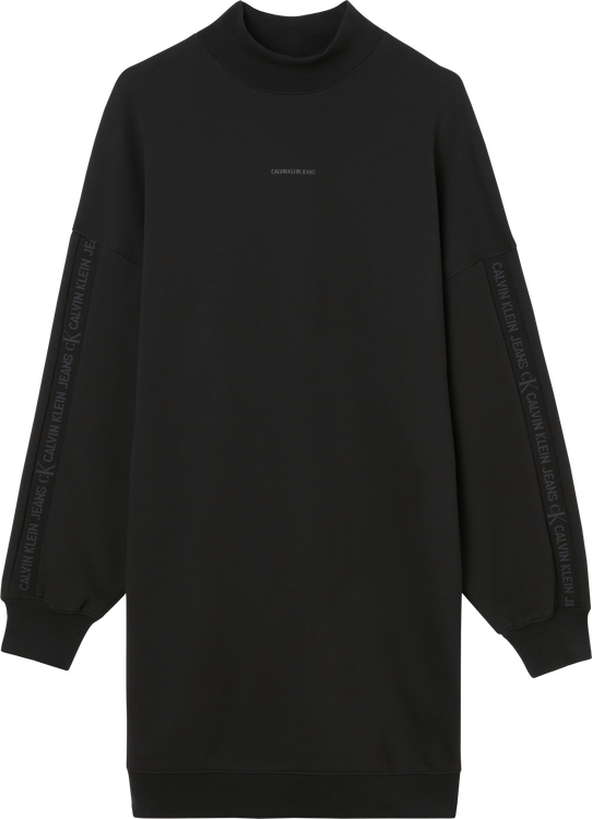 Calvin Klein Jeans, Černá barva Logo mikinové šaty