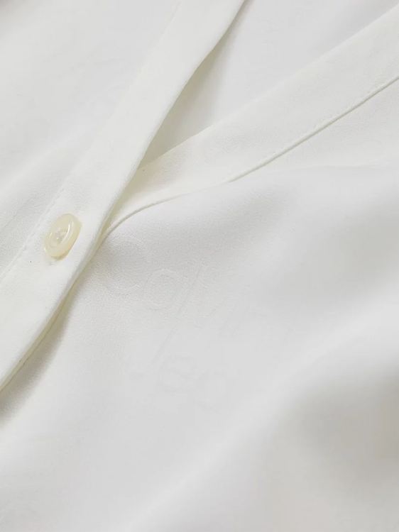 Logo košile Bílá barva Ženy