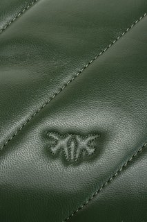 Luxusní Love Big Puff kabelka, Zelená barva, U