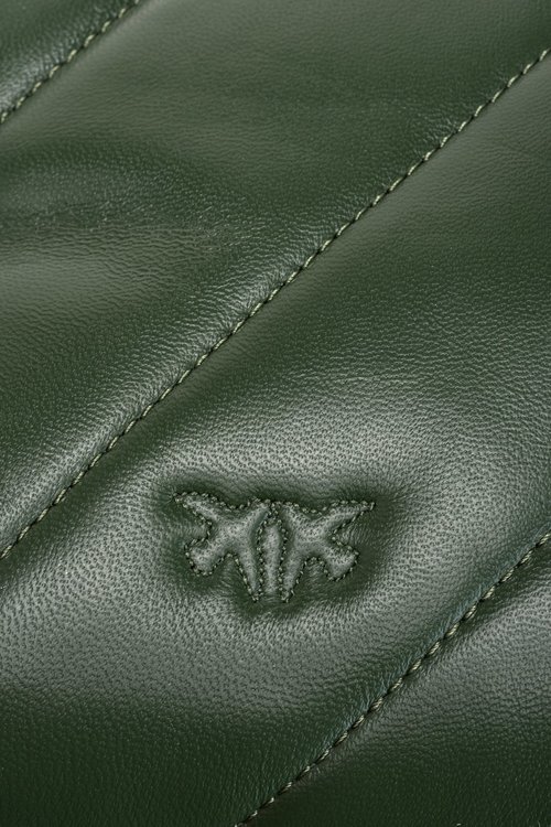 Luxusní Love Big Puff kabelka, Zelená barva, U