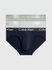 Calvin Klein Underwear – Modern Structure slipy 3ks, Navy, Šedá barva