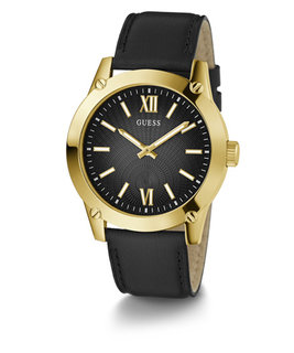 Luxusní Crescent hodinky, Černá, Zlatá barva, UNI