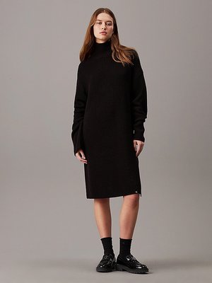 Calvin Klein Jeans – Chunky Loose šaty, Černá barva